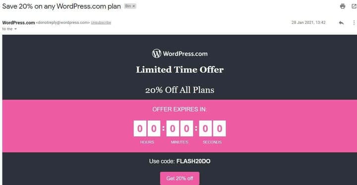 wordpress example